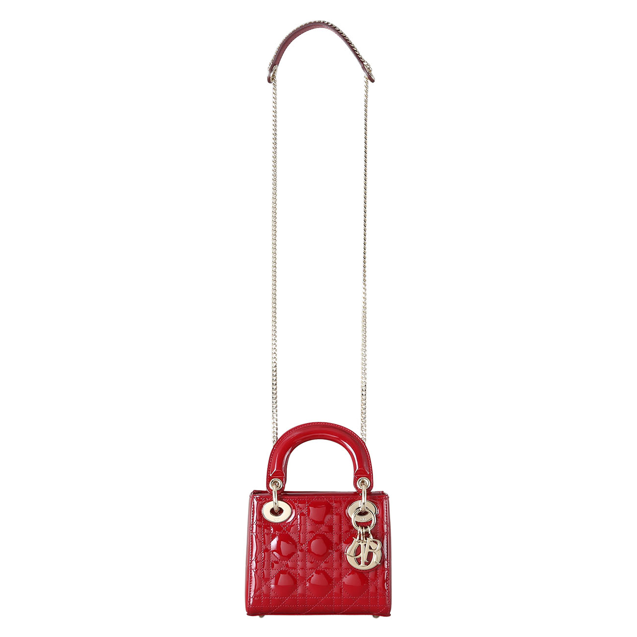 CHRISTIAN DIOR(USED)크리스찬디올 레이디디올 페이던트 미니백